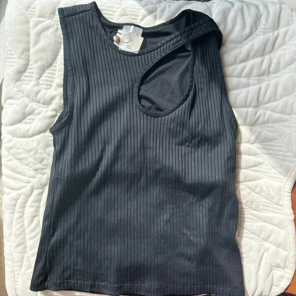 NWT Calia cutout ribbed workout tank top - Picture 1 of 5